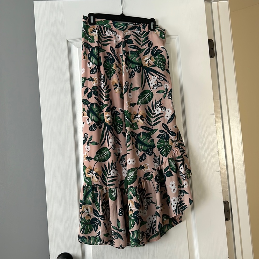 Pink Floral Skirt